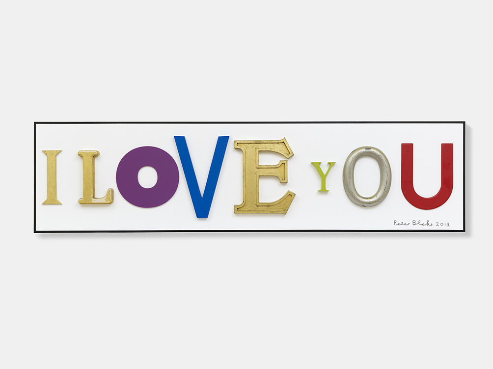 I Love You In Homage To Jack Pierson 2013 Peter Blake