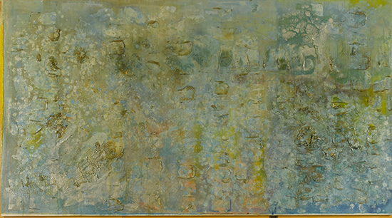 Great Thames IV, 1988-1989, Frank Bowling