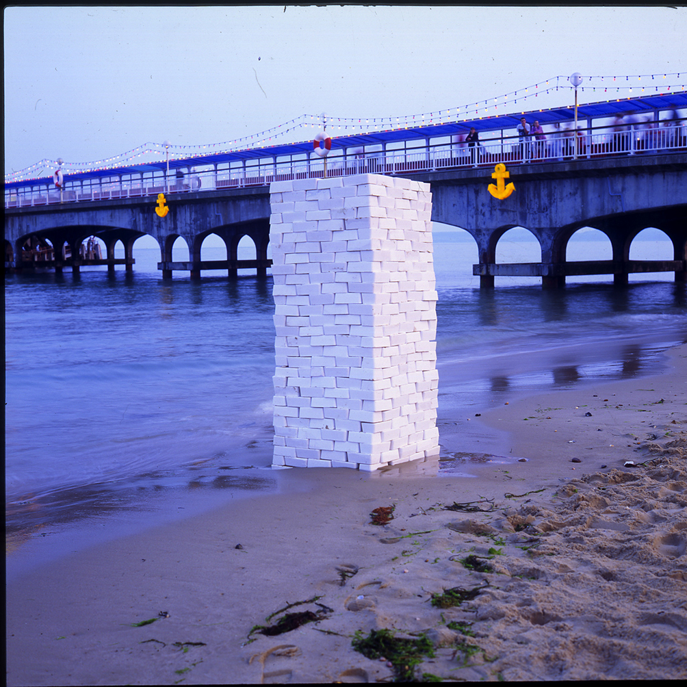 Into The Blue 1993 Installation View Bournemouth Beach Anya Gallaccio